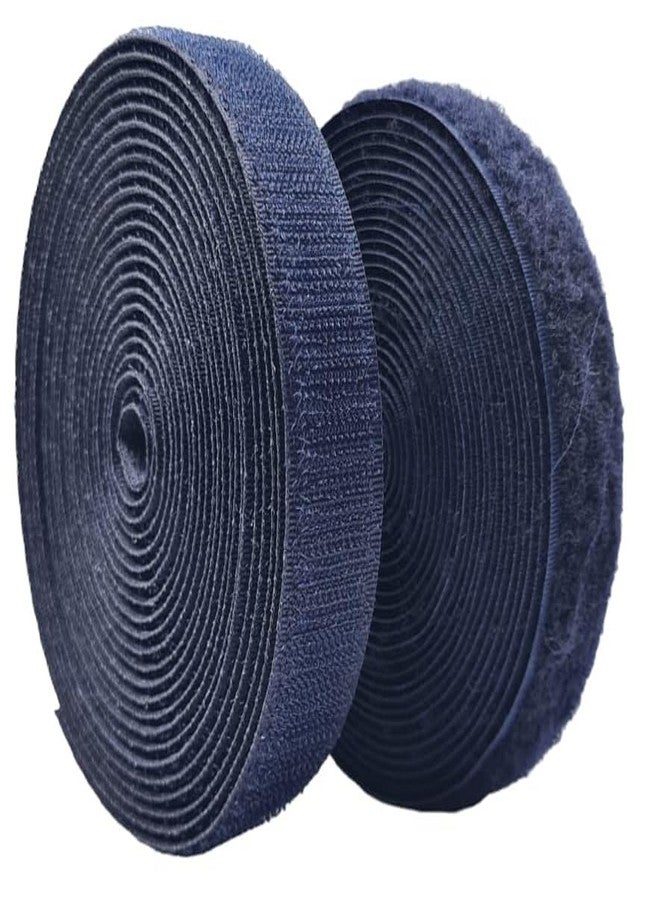 ZENITH 1 inch Wide Blue, 10 Meter Non Adhesive Hook and Loop Tape, No Glue Back, Fabric Fastener InterlockingTape for Sewing Crafts, DIY, Clothes, Straps, Shoes Mosquito nets etc (Blue, 10 Meter) - Image 3